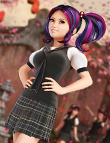 Anime School Girl Uniform Anime School Girl Uniform by: Barbara BrundonSarsa, 3D Models by Daz 3D