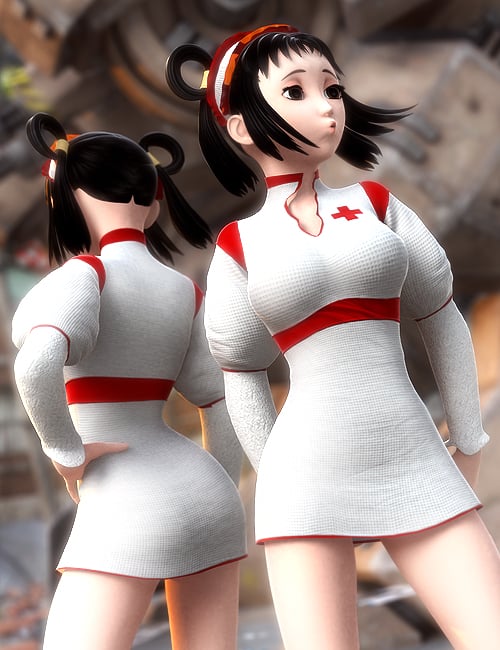 Anime Nurse Uniform for Genesis Anime Nurse Uniform for Genesis by: Barbara BrundonSarsa, 3D Models by Daz 3D