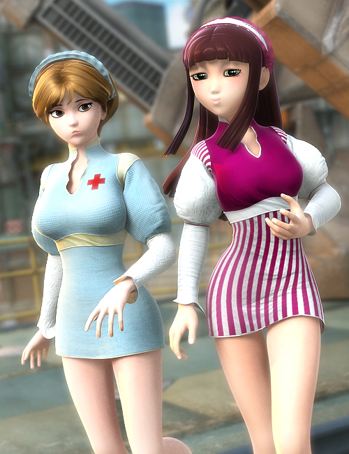 Anime Nurse Textures by: Sarsa, 3D Models by Daz 3D