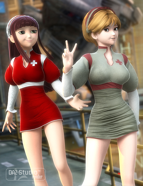 Anime Nurse Textures by: Sarsa, 3D Models by Daz 3D