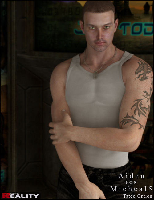 Aiden for M5 by: Morris, 3D Models by Daz 3D