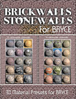 Brickwalls Stonewalls for BRYCE by: RajRaja, 3D Models by Daz 3D