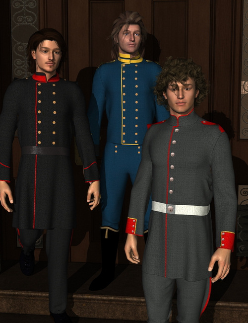 Dynamic Uniforms for  Michael 4 Genesis by: KhoryOptiTex, 3D Models by Daz 3D