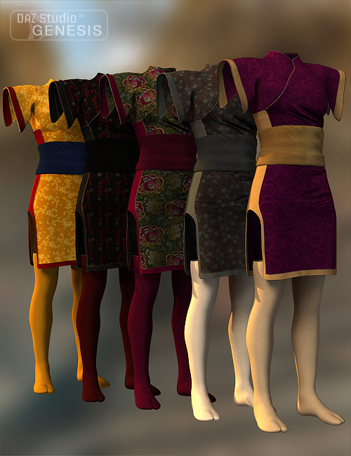 Katumi Dress Textures by: Sarsa, 3D Models by Daz 3D