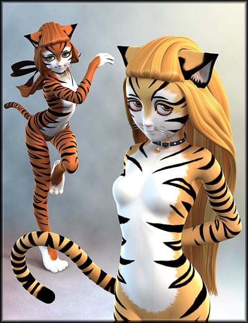 Catgirl Genesis by: WillDupreMAB, 3D Models by Daz 3D
