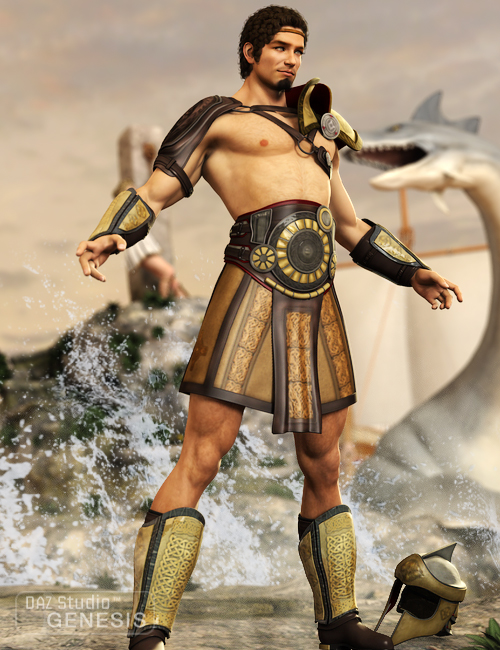 Heracles for Genesis by: LesthatVal3dart, 3D Models by Daz 3D