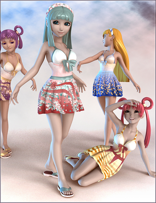 Springtime for Hitomi's Day Out outfit by: MAB, 3D Models by Daz 3D