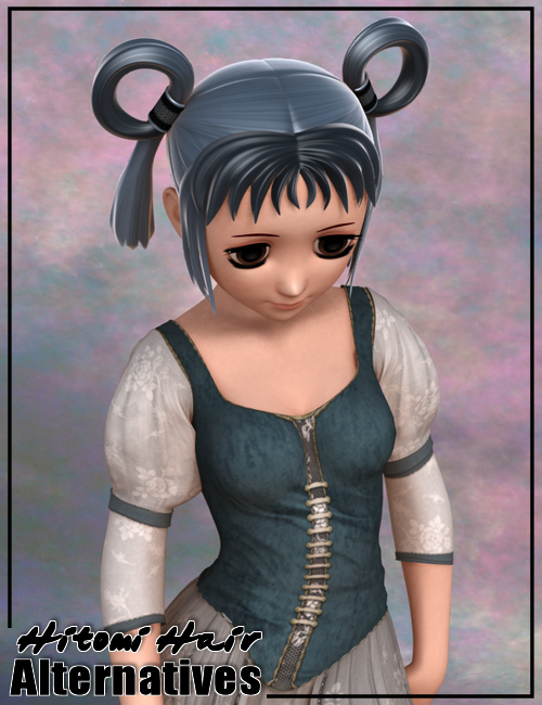 Hitomi Hair Alternatives Hitomi Hair Alternatives by: IDG DesignsDestinysGarden, 3D Models by Daz 3D