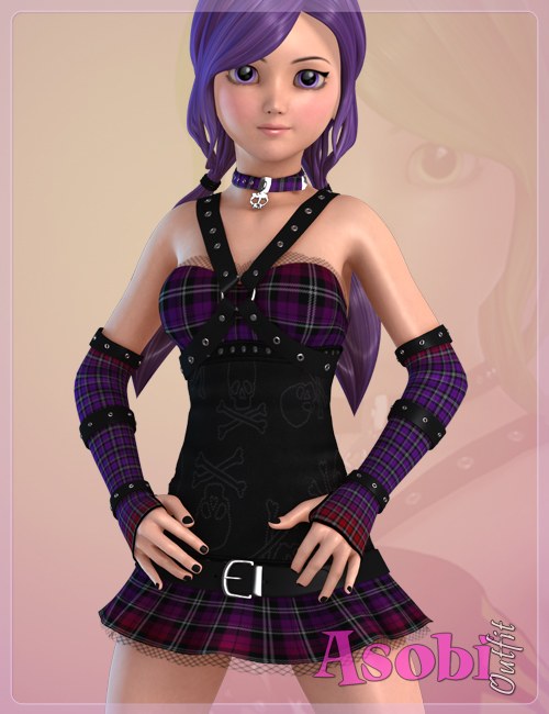 Asobi Outfit by: JessaiiDemonicaEvilius, 3D Models by Daz 3D