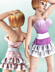 Dynamic Bottom Ruffle Skirt by: Cute3D, 3D Models by Daz 3D
