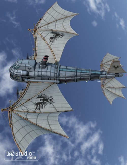 Steam Aircraft Dragon Steam Aircraft Dragon by: petipet, 3D Models by Daz 3D