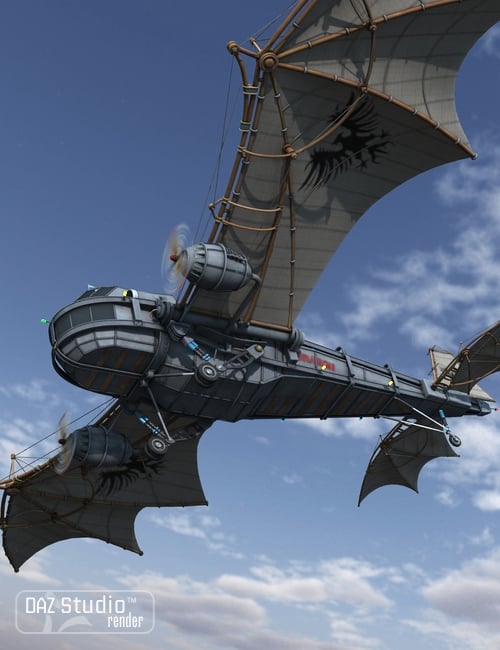 Steam Aircraft Dragon by: petipet, 3D Models by Daz 3D