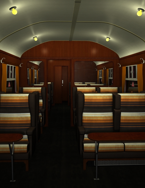 Mk1 Railway Carriage by: Dogz, 3D Models by Daz 3D