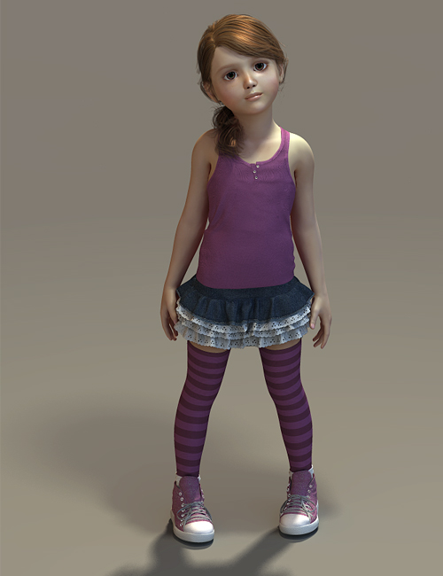 Kenzi Outfit for Genesis by: Mada, 3D Models by Daz 3D