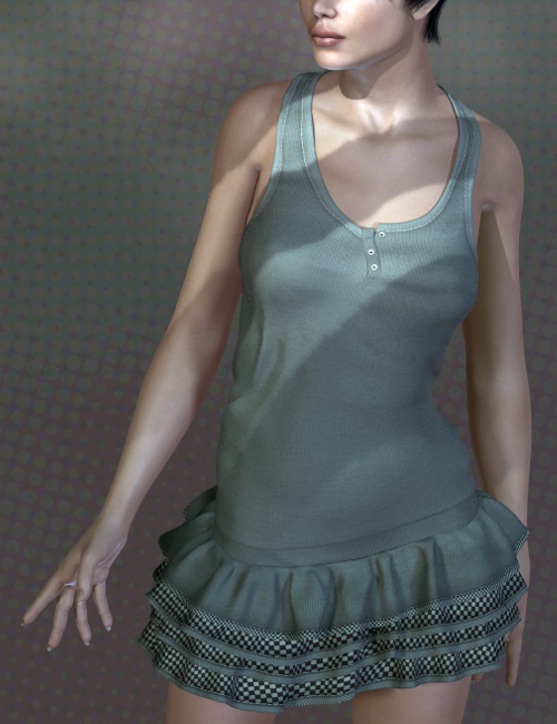 Kenzi Outfit for Victoria 4 by: Mada, 3D Models by Daz 3D