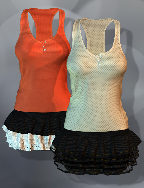 Kenzi Outfit for Victoria 4 by: Mada, 3D Models by Daz 3D