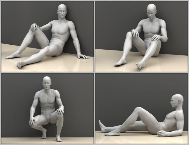 Subtle Poses For M5 Subtle Poses For M5 by: Elele, 3D Models by Daz 3D