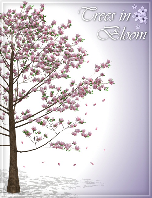 Trees in Bloom by Merlin by: Merlin Studios, 3D Models by Daz 3D