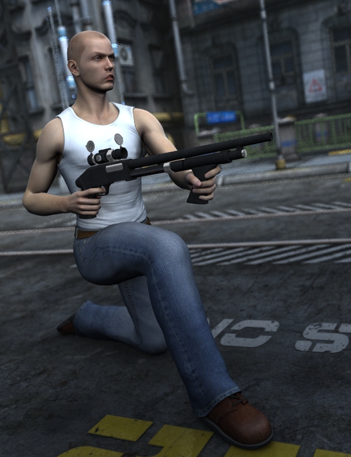 M5 Firearms with Expressions and Poses by: Tako Yakida, 3D Models by Daz 3D
