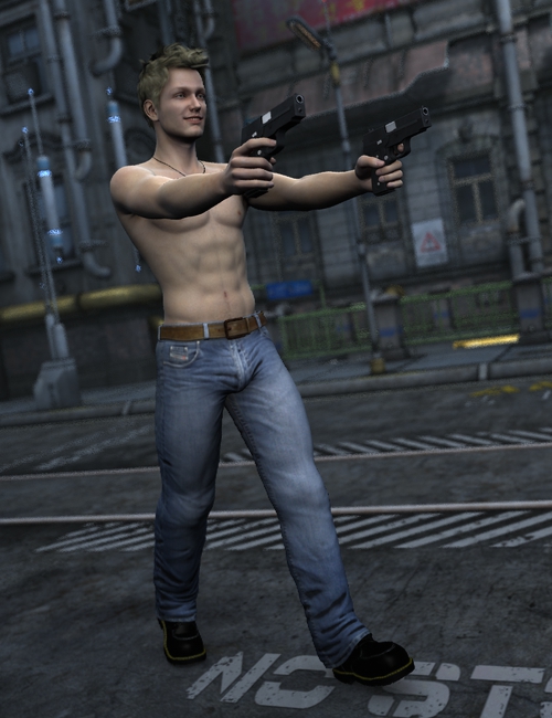 M5 Firearms with Expressions and Poses by: Tako Yakida, 3D Models by Daz 3D