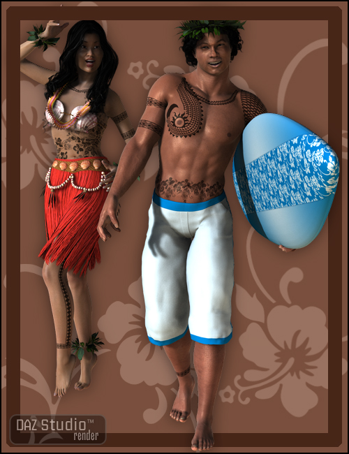Hawaiian Tatau Hawaiian Tatau by: DraagonStorm, 3D Models by Daz 3D