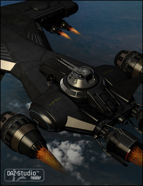 Stealth Beast for Starship Sky Hammer by: Sarsa, 3D Models by Daz 3D