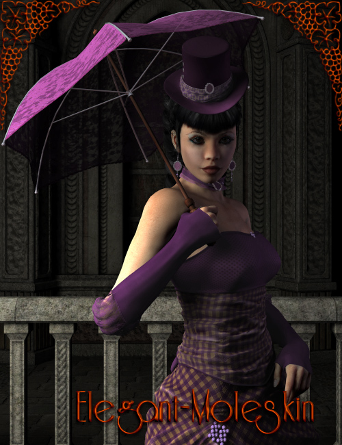 Elegant Moleskin Elegant Moleskin by: Nathy Design, 3D Models by Daz 3D