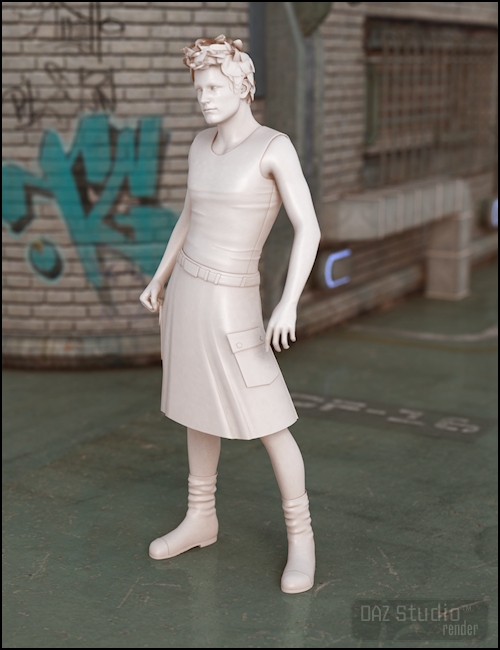 Wicked Kilt by: Xena, 3D Models by Daz 3D