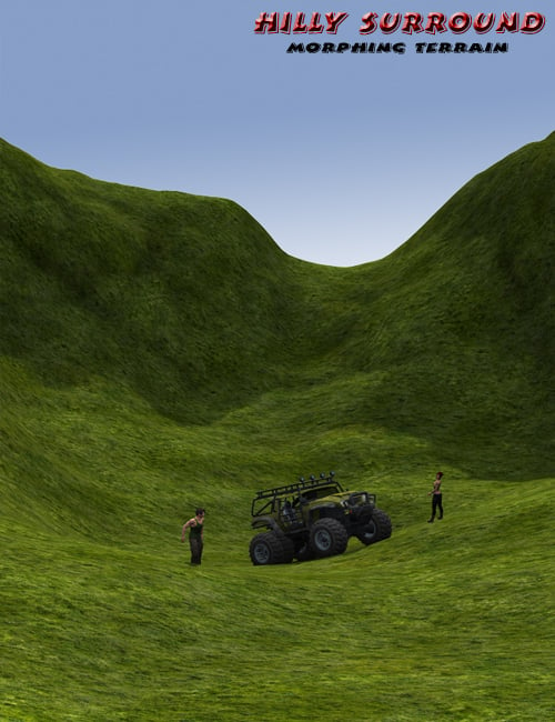 Hilly Surround by: FirstBastion, 3D Models by Daz 3D