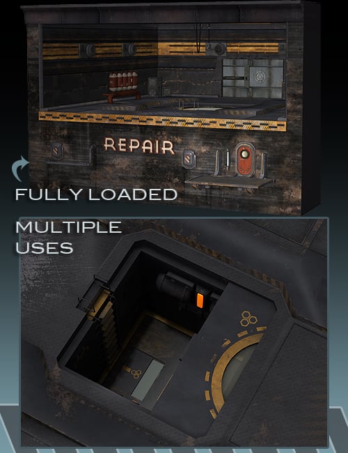 Vertical Living Repair Shop Vertical Living Repair Shop by: The AntFarm, 3D Models by Daz 3D