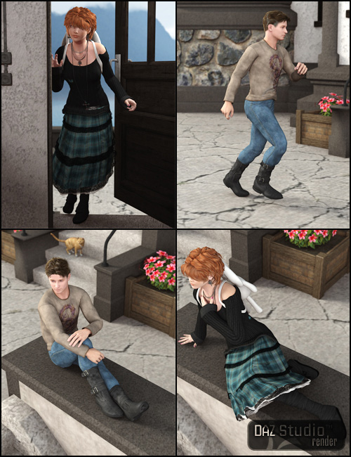 Parkside Point and Interior Poses Parkside Point and Interior Poses by: Digiport, 3D Models by Daz 3D