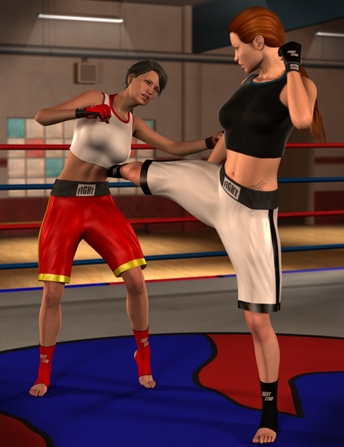FM Fight Club Poses and Impact by: Flipmode, 3D Models by Daz 3D