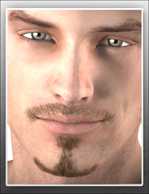 Actual Face Hair by: MindVision G.D.S., 3D Models by Daz 3D