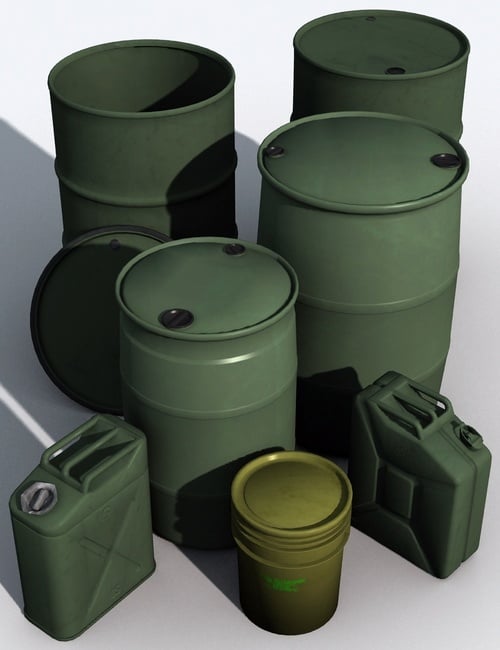 Real Tanks and Containers Real Tanks and Containers by: DzFire, 3D Models by Daz 3D