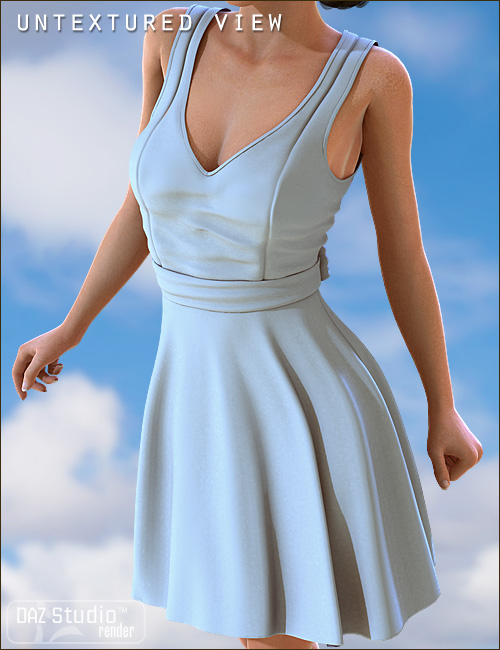 Lily Dress by: 4blueyes, 3D Models by Daz 3D