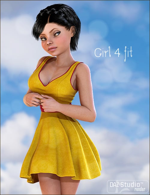 Lily Dress by: 4blueyes, 3D Models by Daz 3D
