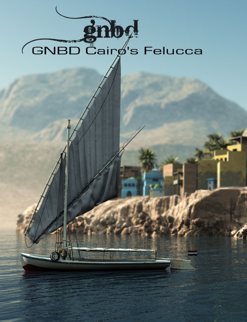 GNBD Cairos Felucca for Vue 10 by: Giko, 3D Models by Daz 3D