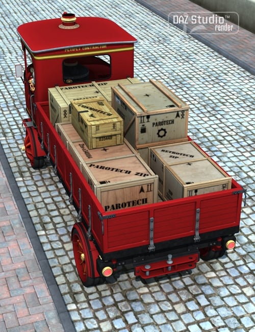 Steam Truck Red Bizon Steam Truck Red Bizon by: petipet, 3D Models by Daz 3D