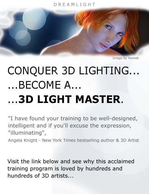 3D Light Master: Conquer Lighting Now by: Dreamlight, 3D Models by Daz 3D