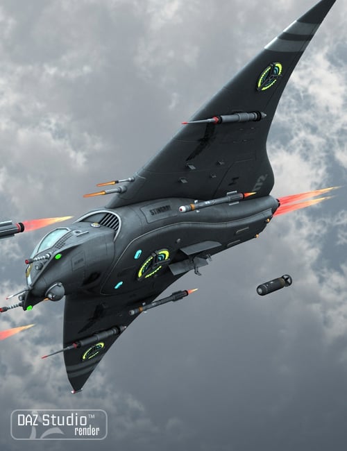 Starship Stingray by: petipet, 3D Models by Daz 3D
