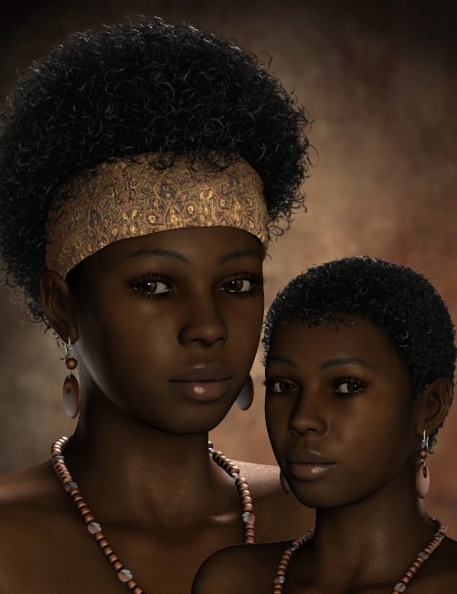 Beautiful Black HairStyles Beautiful Black HairStyles by: Neftis3D, 3D Models by Daz 3D
