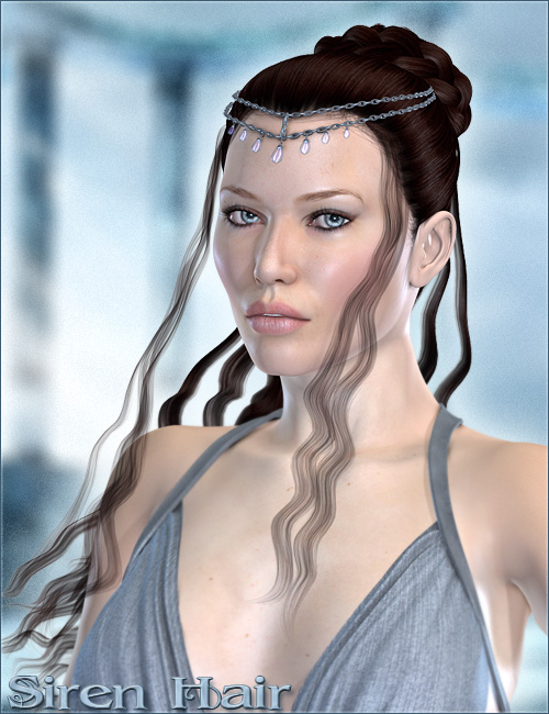 Siren Hair by: Valea, 3D Models by Daz 3D