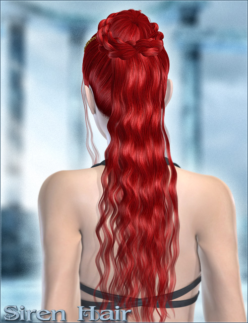 Siren Hair by: Valea, 3D Models by Daz 3D