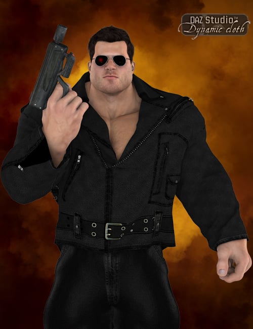 Dynamic Leather Jacket For Michael 4 and Freak 4 | Daz 3D