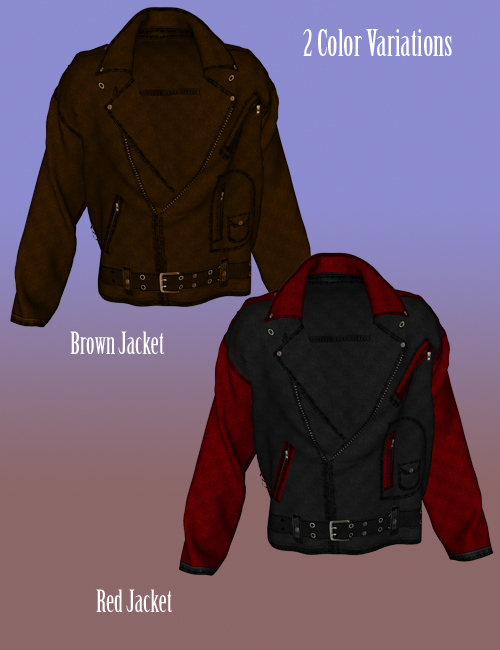 Dynamic Leather Jacket For Michael 4 and Freak 4 | Daz 3D