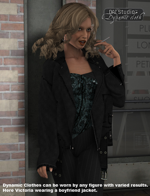 Dynamic Leather Jacket For Michael 4 and Freak 4 | Daz 3D