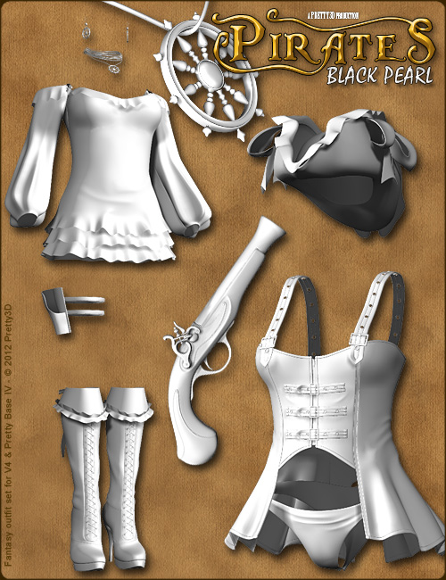 Pirates – Black Pearl by: Pretty3D, 3D Models by Daz 3D