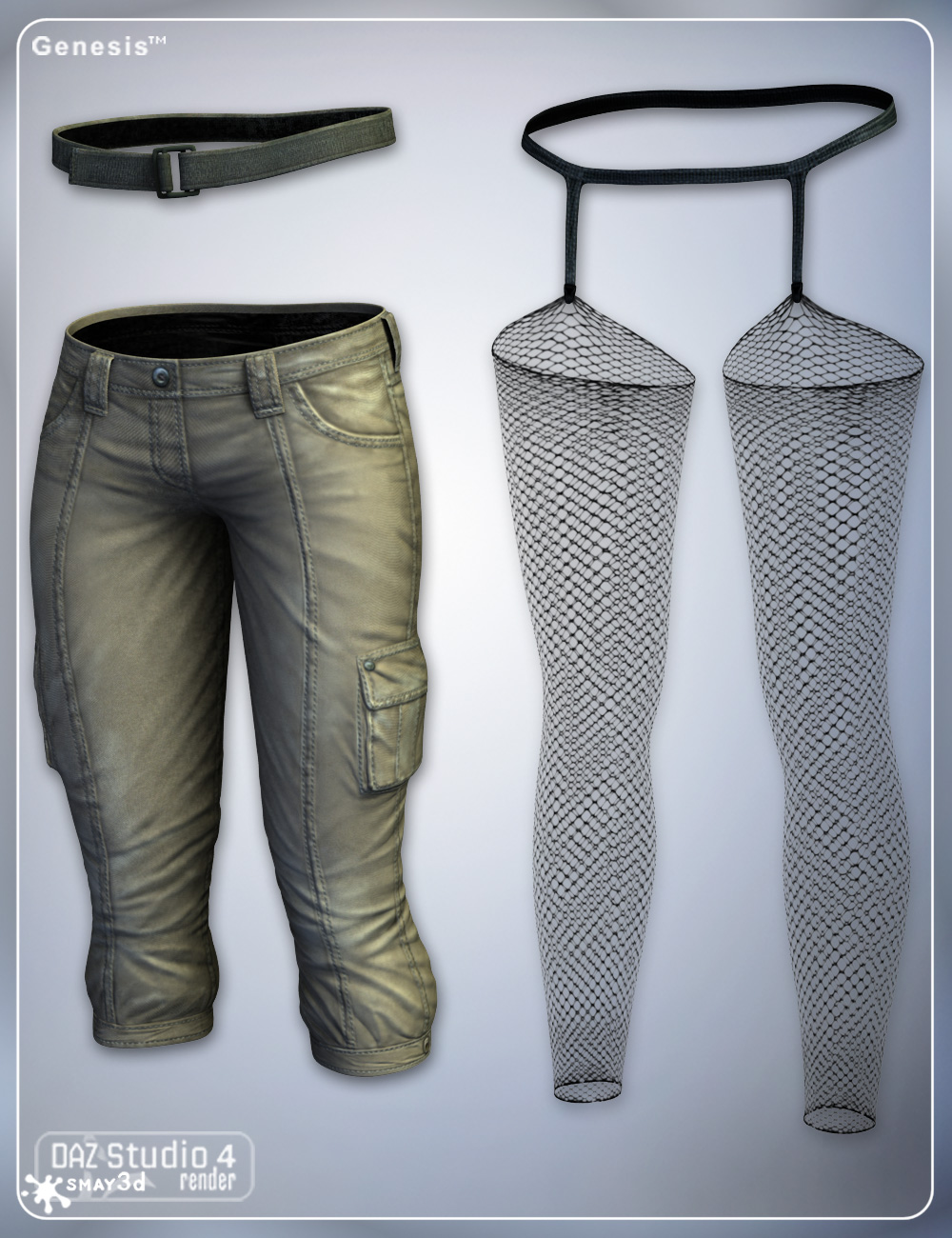 Stalker Girl Pants for Genesis by: smay, 3D Models by Daz 3D