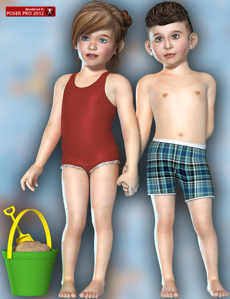 Happy Kids by: Virtual_World, 3D Models by Daz 3D