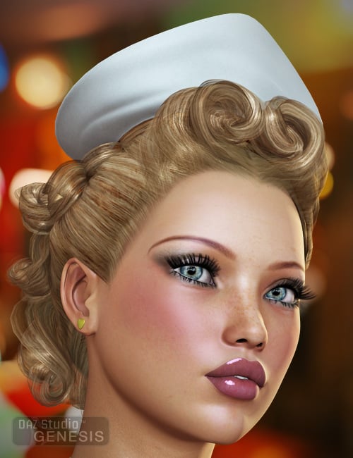 Diner Waitress for Genesis Female Diner Waitress for Genesis Female by: Ravenhair, 3D Models by Daz 3D